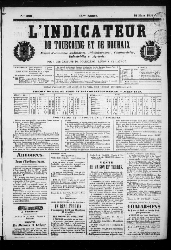 L’Indicateur de Roubaix et de Tourcoing