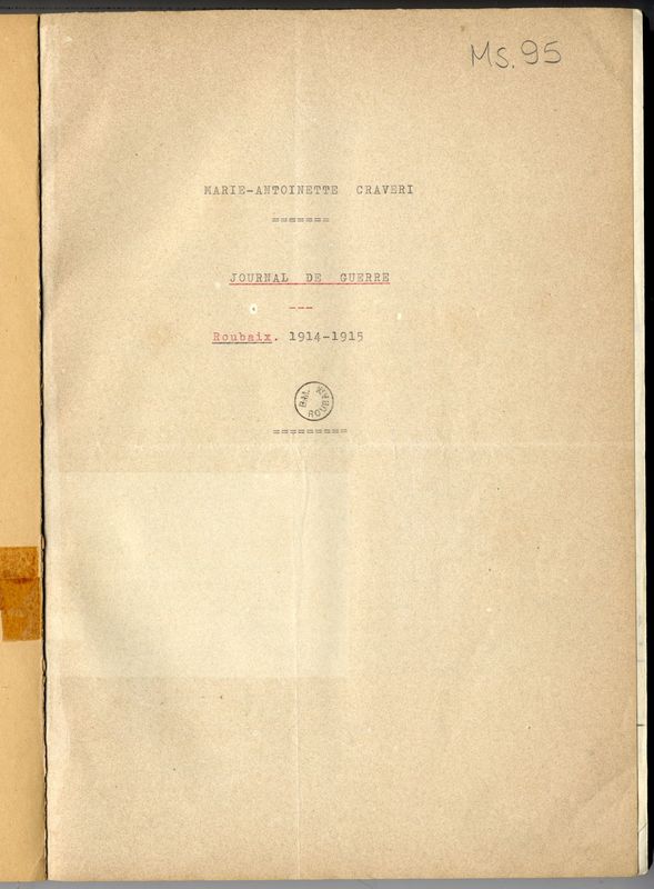 Journal de guerre 1914-1915