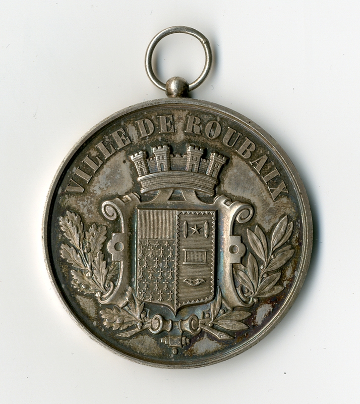 Médaille pour la fête patronale de la ville de Roubaix.