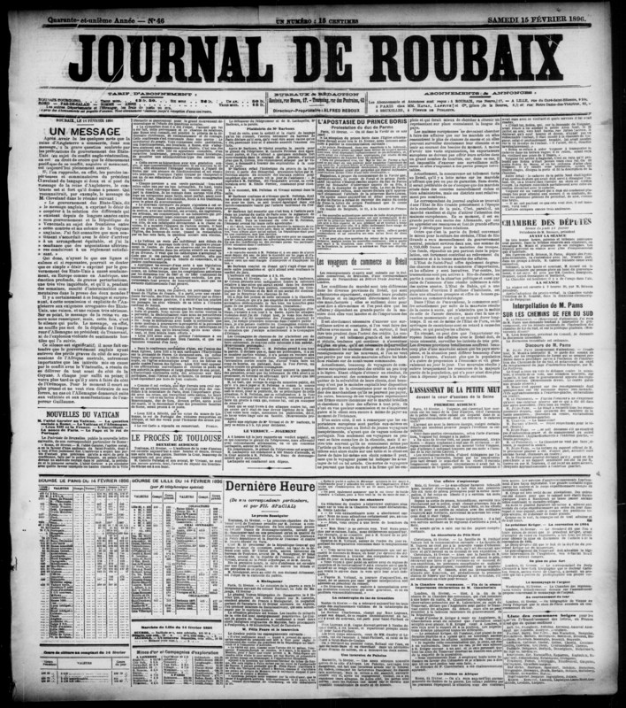 Journal de Roubaix