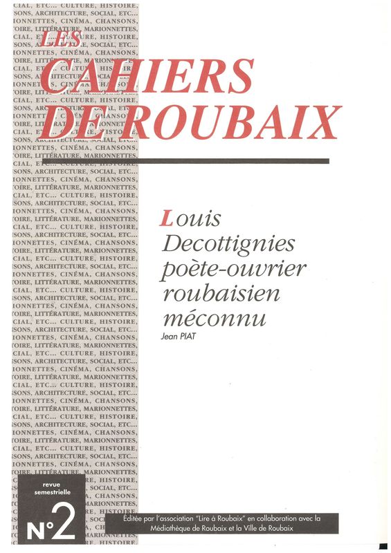 Louis Decottignies, poète ouvrier méconnu