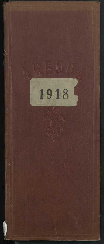 Journal de guerre 1er janvier - 30 octobre 19181