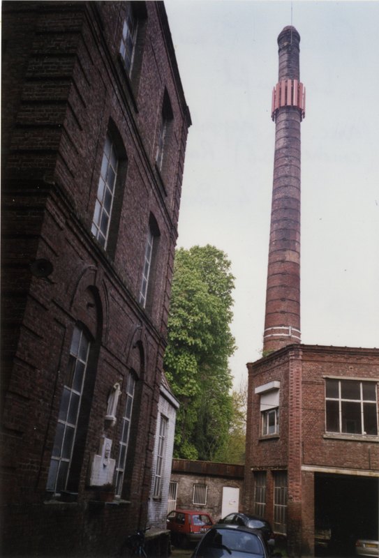 La cheminée de l'usine Lepoutre-Wibaux