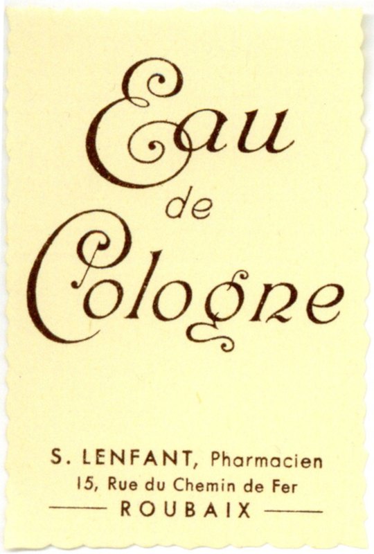 Une eau de Cologne de la pharmacie Lenfant