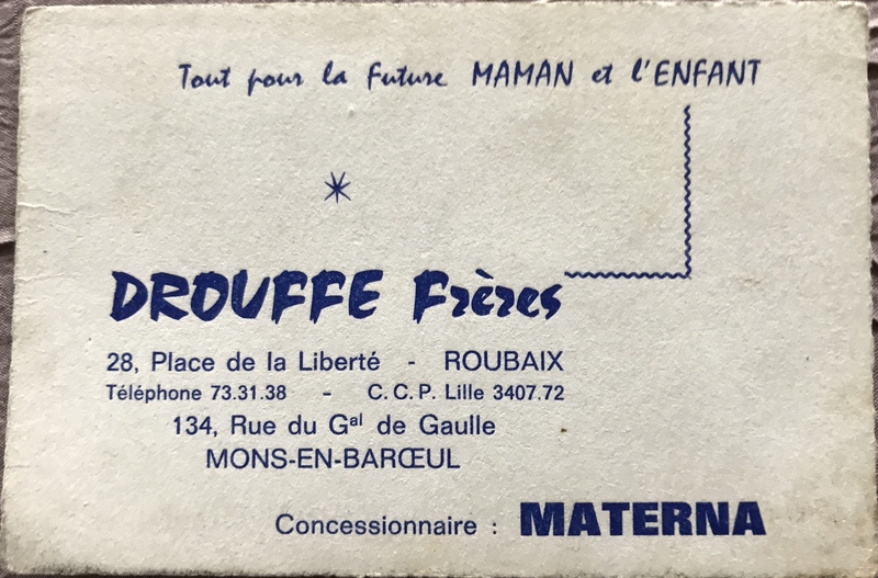 Magasins Drouffe Frères - carte de visite ou publicité