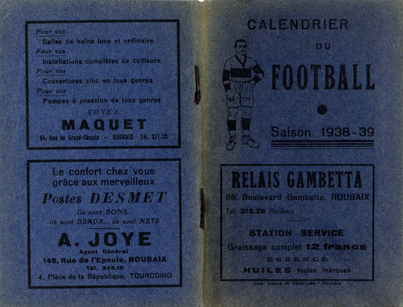 Le calendrier du football national du garage Relais Gambetta