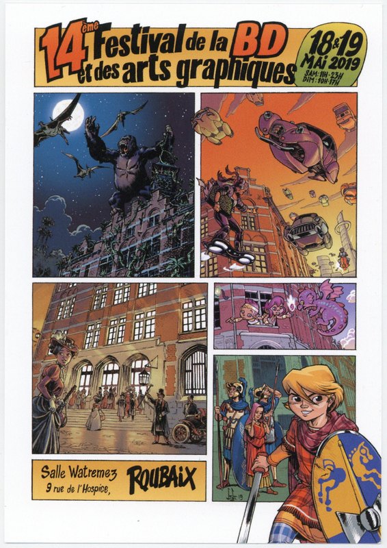 Une carte postale pour le festival de la bande dessinée