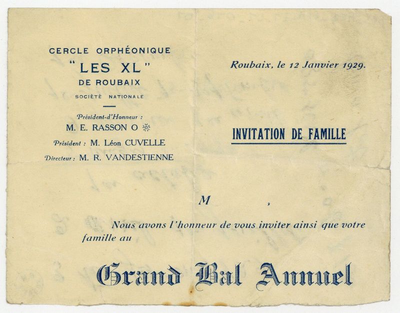Grand Bal Annuel du Cercle Orphéonique