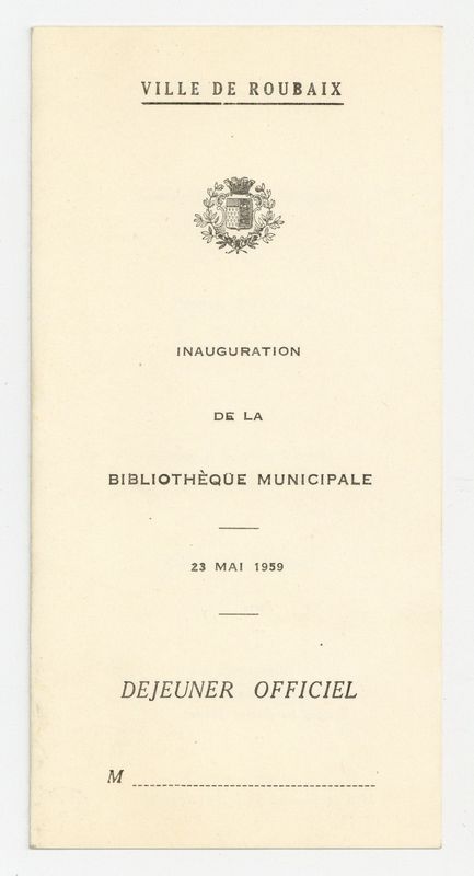 Inauguration de la bibliothèque municipale