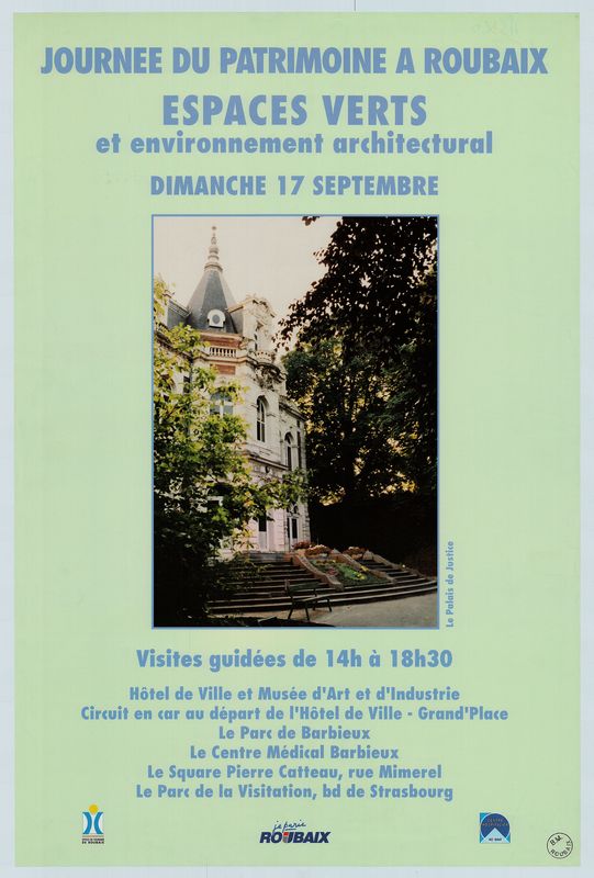 Journée du patrimoine à Roubaix : espaces verts et environnement architectural