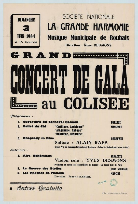 Grand concert de gala au Colisée