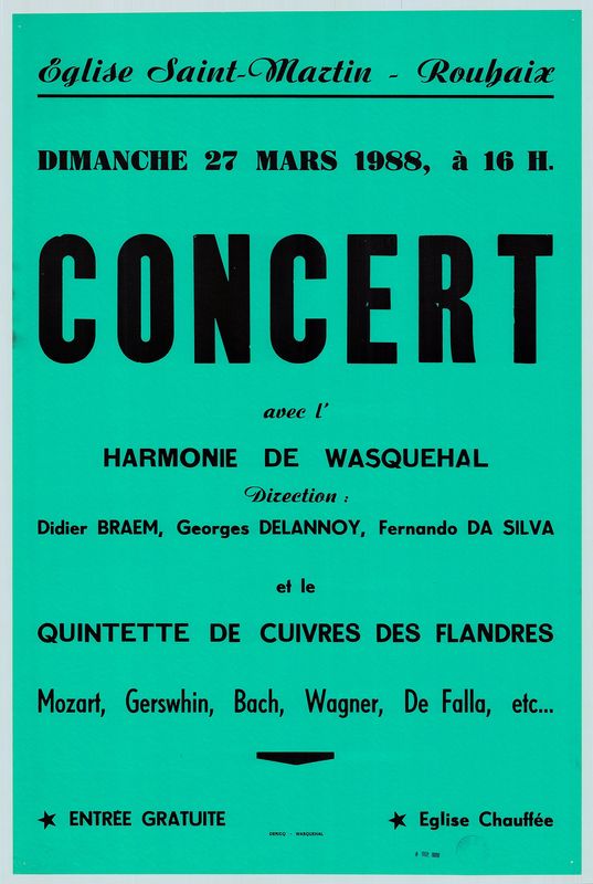 Concert avec l'harmonie de Wasquehal