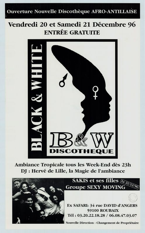 Ouverture de la Black & White discothèque
