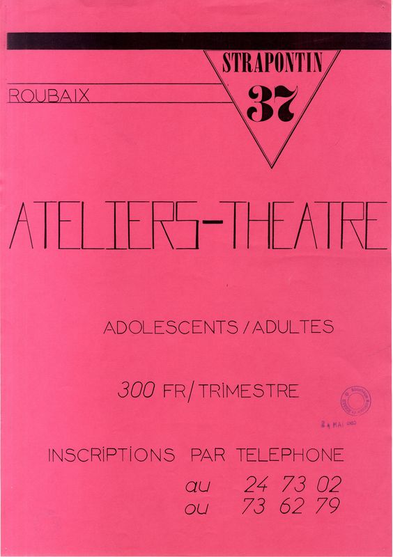 Strapontin 37 : Ateliers théâtre