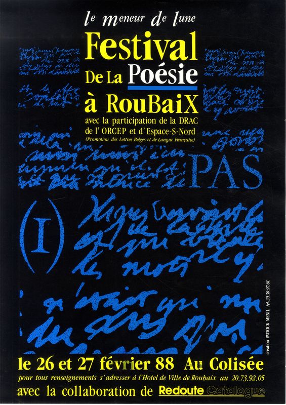 Festival de la poésie à Roubaix