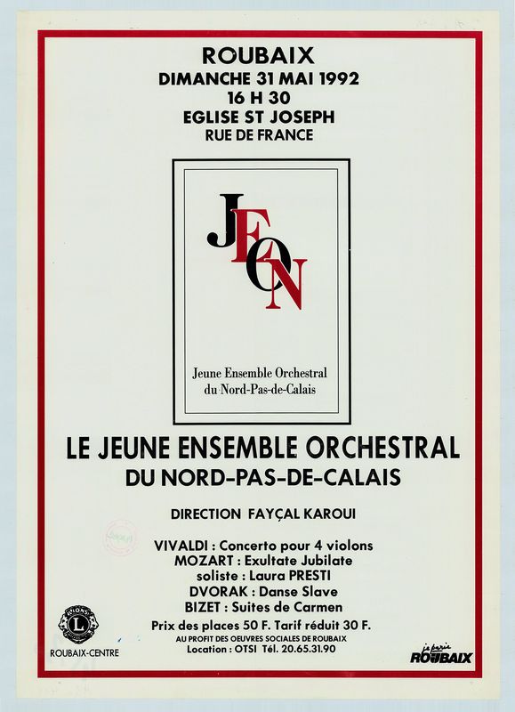 Le jeune ensemble orchestral du Nord - Pas-de-Calais