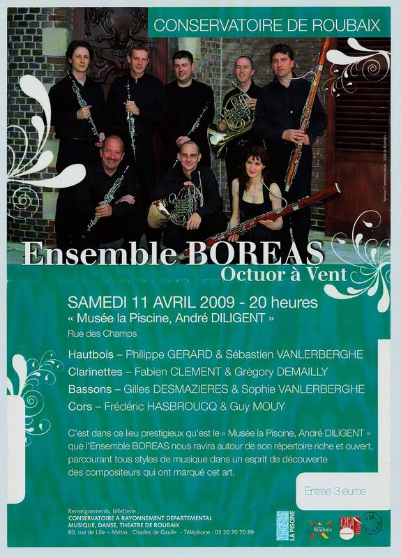 Concert Ensemble Boreas, Octuor à vent