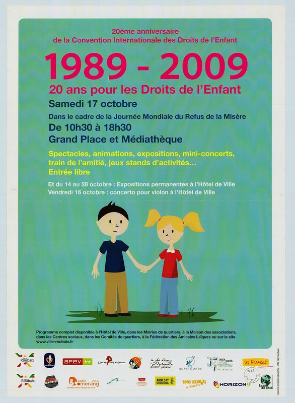 1989-2009 : 20 ans pour les Droits de l'Enfant