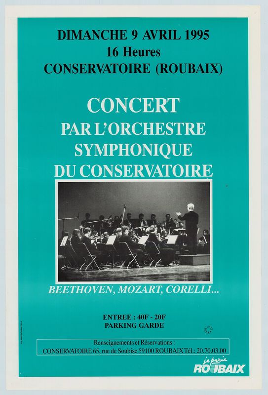 Concert par l'orchestre symphonique du Conservatoire