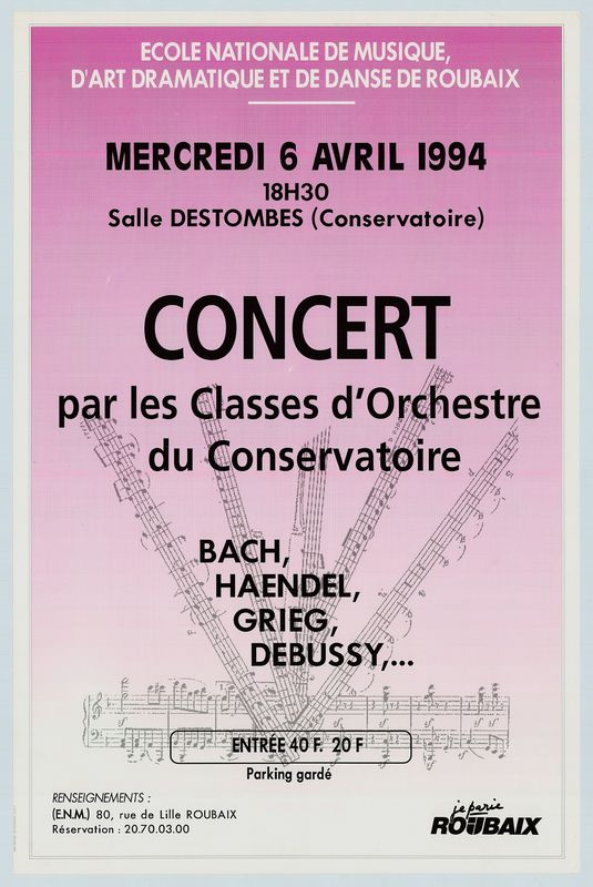 Concert par les classes d'orchestre du Conservatoire