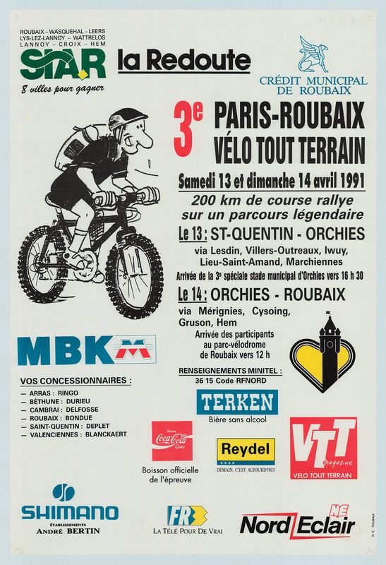 Le Redoute : 3e Paris-Roubaix Vélo tout terrain