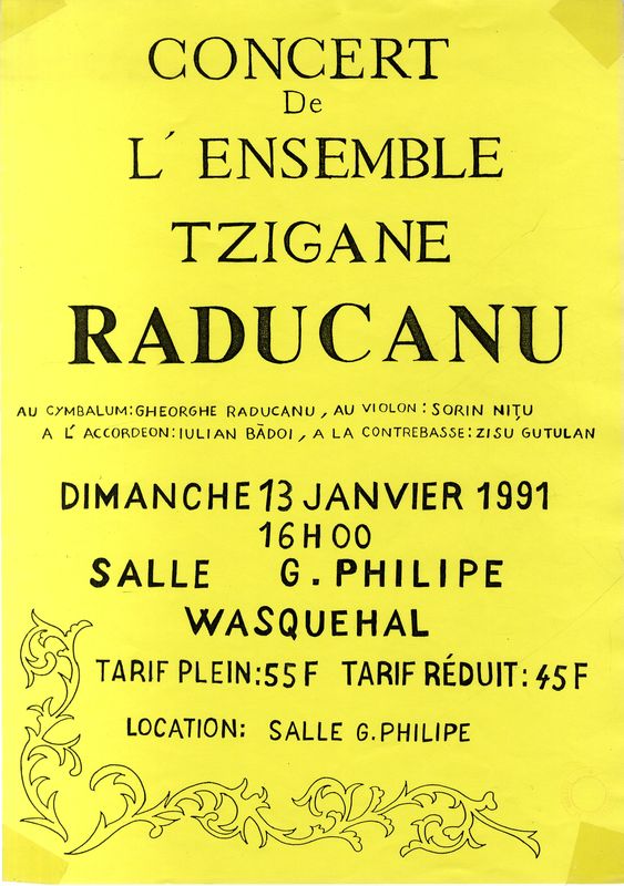 Concert de l'ensemble tzigane Raducanu