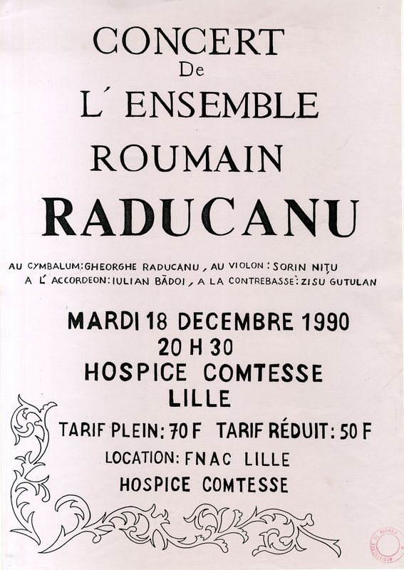Concert de l'ensemble roumain Raducanu
