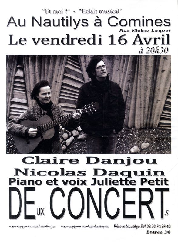 Claire Danjou, Nicolas Daquin et Juliette Petit