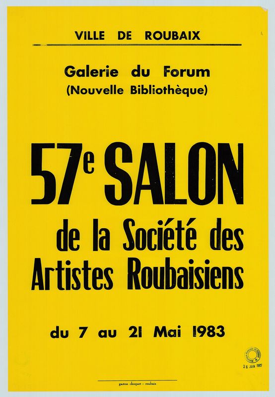 57e salon de la société des artistes roubaisiens