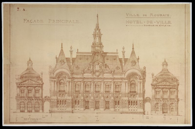 Hôtel de Ville : façade principale et latérale