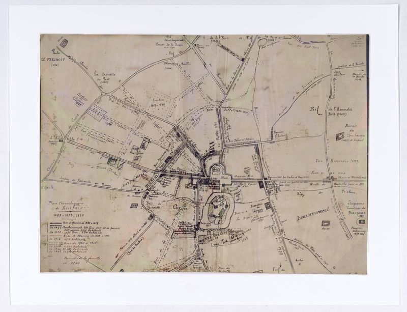 Plan chronologique de Roubaix 1487-1682-1830