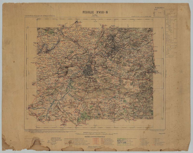 Plan routier de Lille et environs
