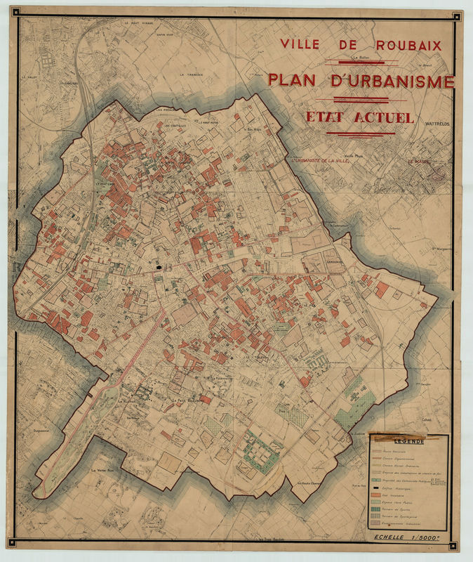Plan d'urbanisme de Roubaix