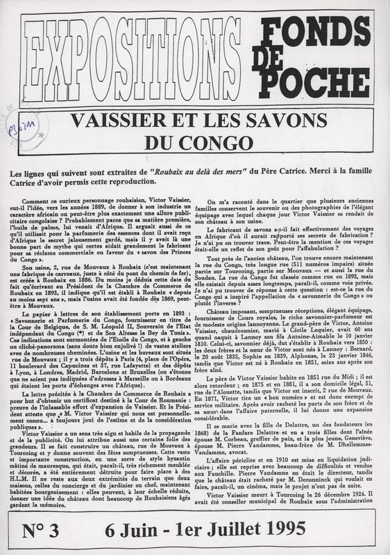 n°3 - Vaissier et les savons du Congo