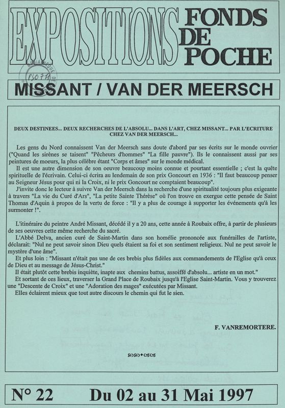 n°22 - Missant / Van Der Meersch
