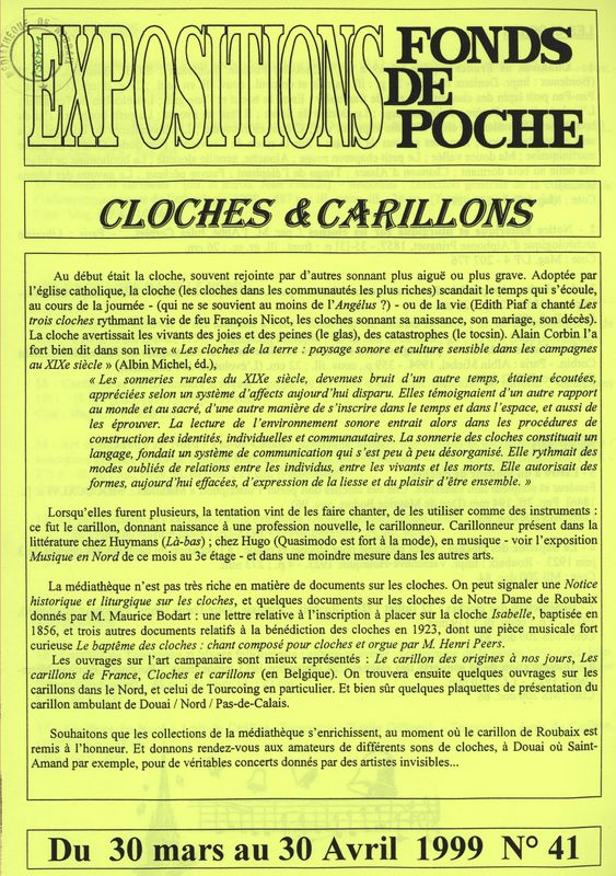 n°41 - Cloches et carillons
