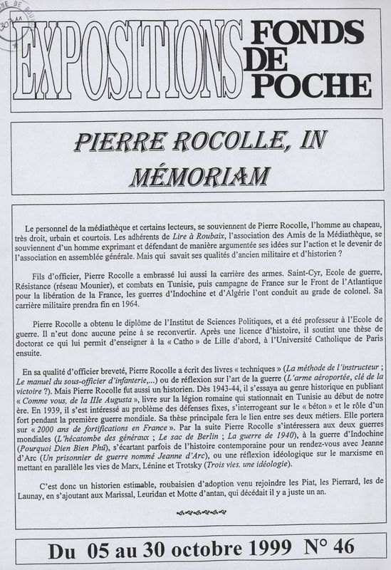 n°46 - Pierre Rocolle, in memoriam
