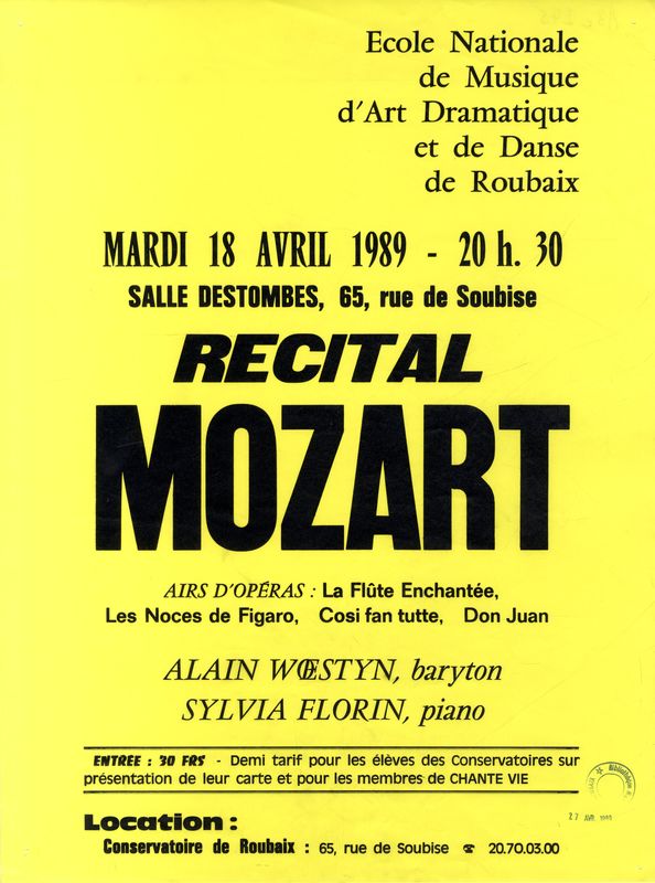 Récital Mozart