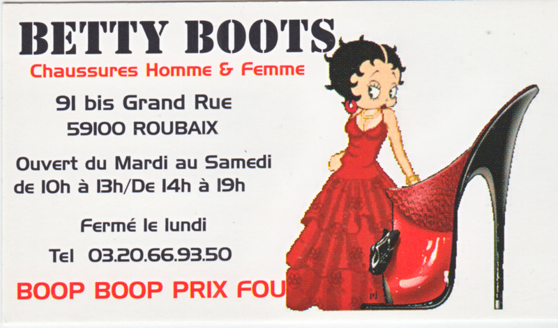 Carte de visite : Betty Boots, chaussures