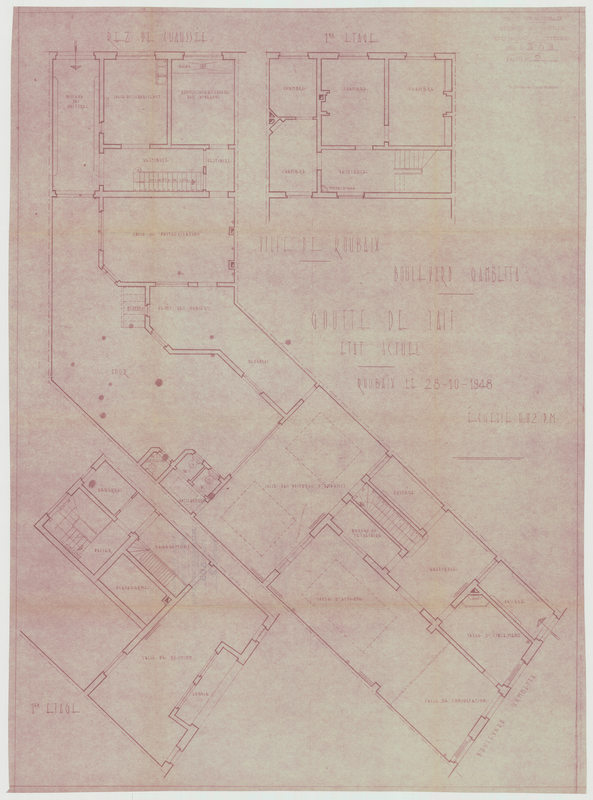 Goutte de Lait : plans du rez-de-chaussée et du 1er étage.