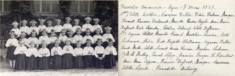 Première communion Institution Ségur 7 mars 1937