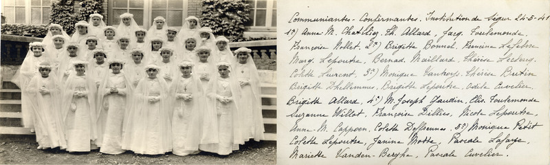 Communion solennelle Institution Ségur 24 mai 1941
