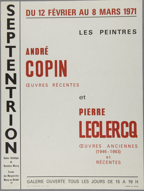 Exposition André Copin et Pierre Leclercq