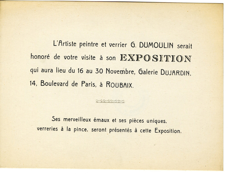 Exposition de G. Dumoulin