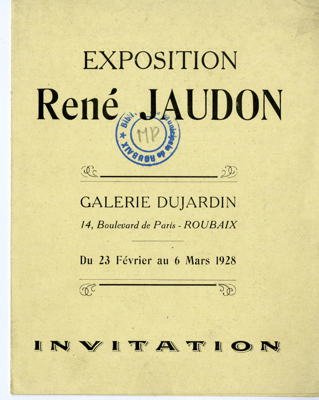 Exposition de René Jaudon