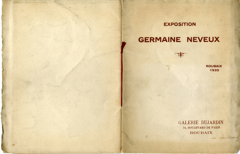 Livret de l'exposition de Germaine Neveux