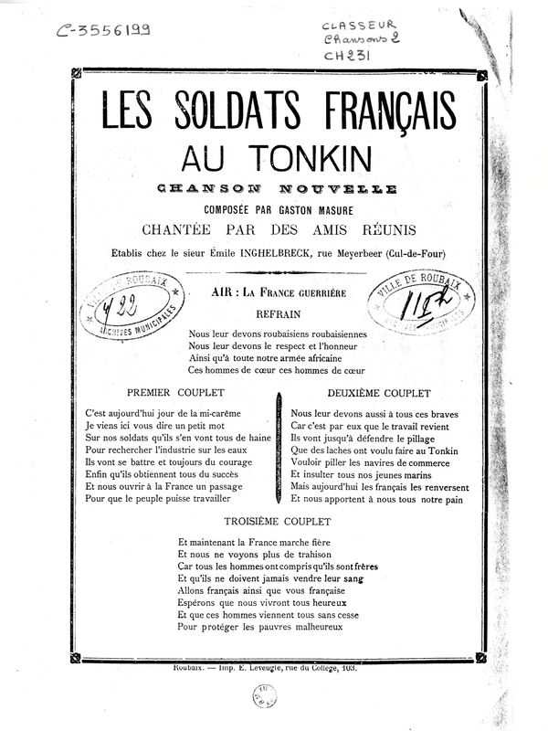 Les soldats français au Tonkin