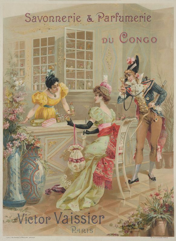 Affiche Savonnerie et parfumerie du Congo