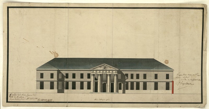 Façade de la mairie de 1812