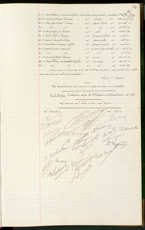 Registre des délibérations de 1930